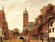 HEYDEN, Jan van der View of Delft oil painting artist